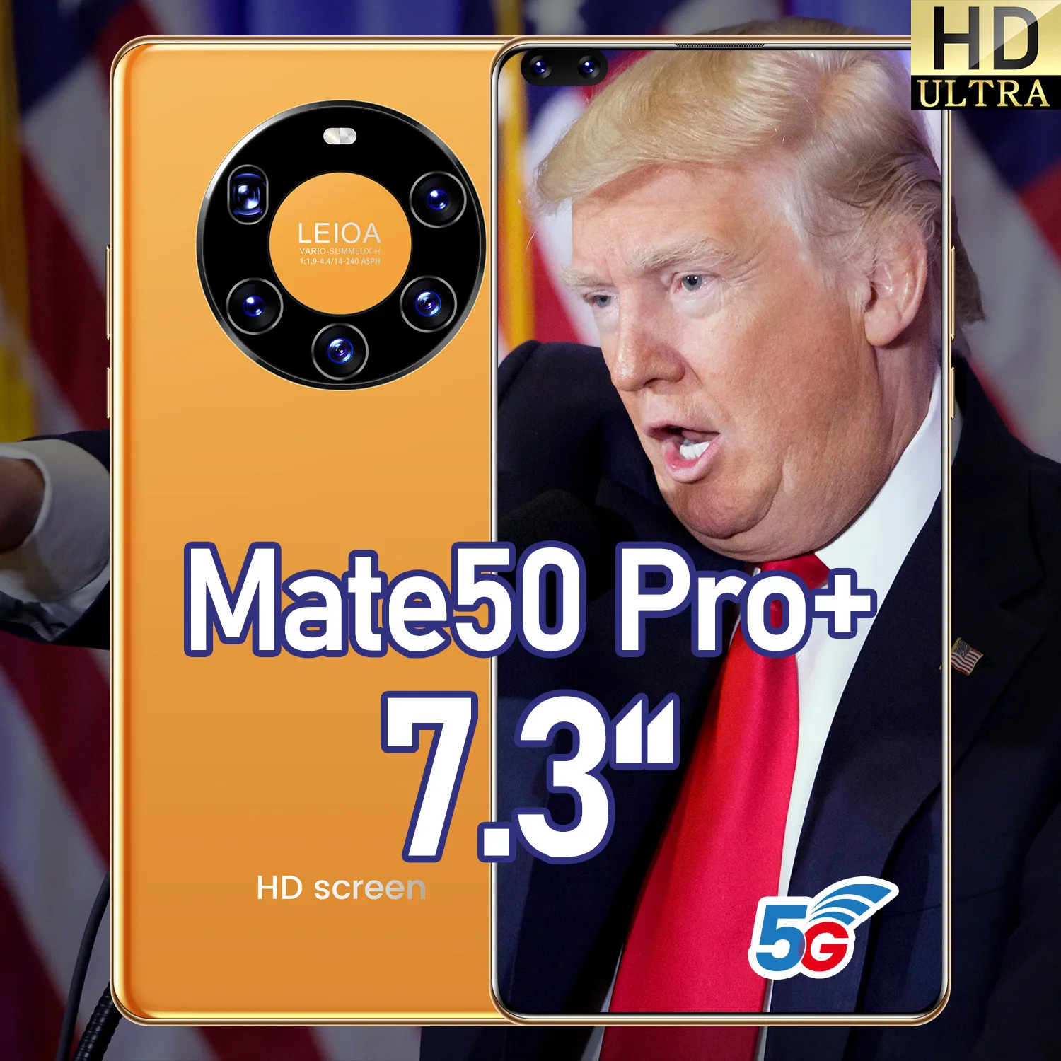 

Mate 50 Pro+ 5G 7.3inch Full Screen 24MP Front Camera 48 Million HD Unlocked Cell Phones Android10.0 Smart Phone