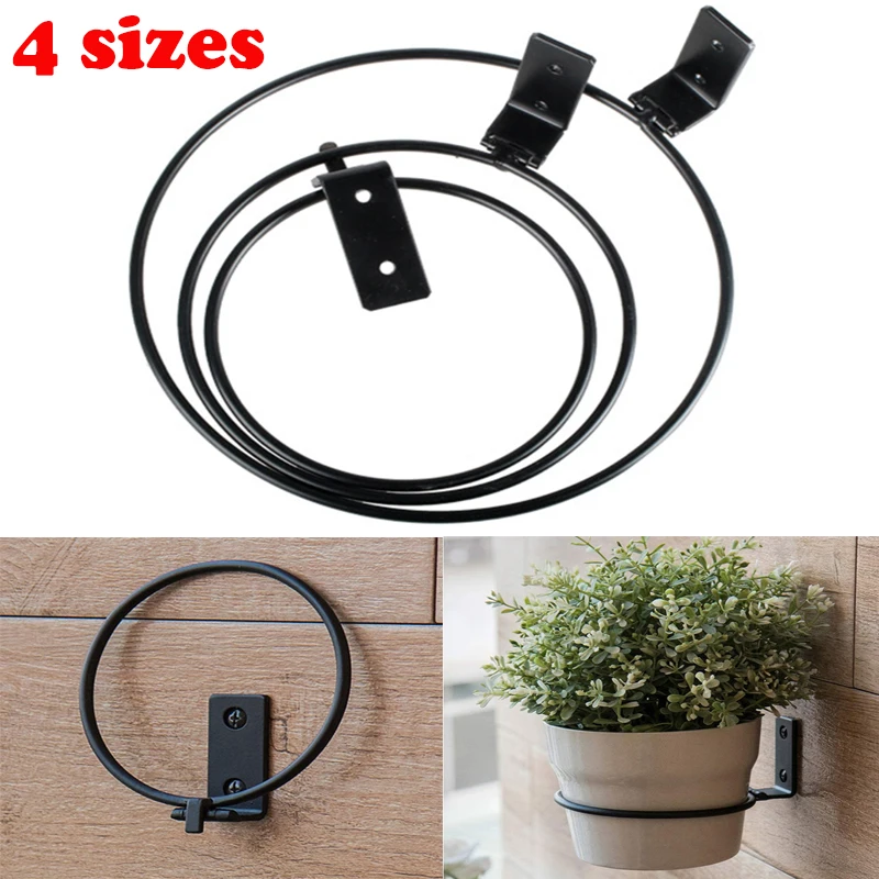 

Collapsible Flower Pot Wall Bracket Hanging Hook Folding Bracket for Balcony Home Garden Patio Wall Planter Holder Black Iron Po