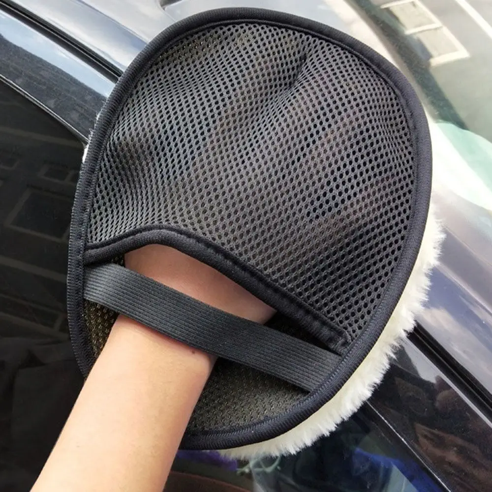 1 шт. мягкие перчатки из искусственной шерсти для мытья автомобиля щетка чистки