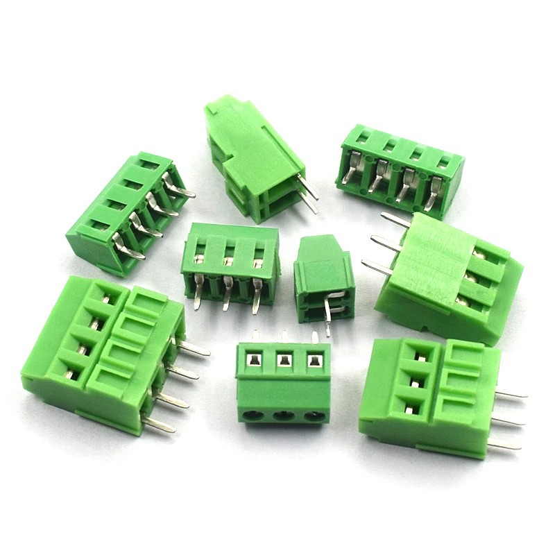 5 шт. KF128 3 81 мм 2P 3P 4P 5P. .. 20P клеммный винт PCB клемма DC / 3/4/5 14P Шаг может быть