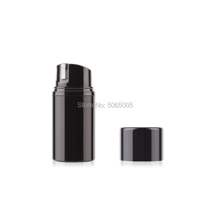 30ml 50ml 100ml 150ml Black Airless Vacuum Bottle Press Pump Lotion Cream Serum Empty Cosmetic Bottle Containers high quality