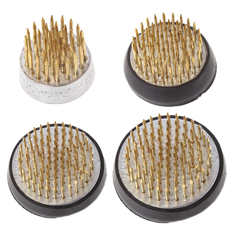 Круглая Цветочная лягушка Ikebana Kenzan с резиновой прокладкой предметы для