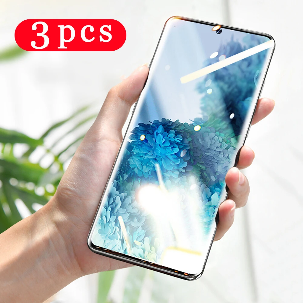 3 шт. Защитная пленка для Samsung Galaxy S20 Ultra S10 lite 2020 S10e S9 S8 plus S7 edge закаленное стекло
