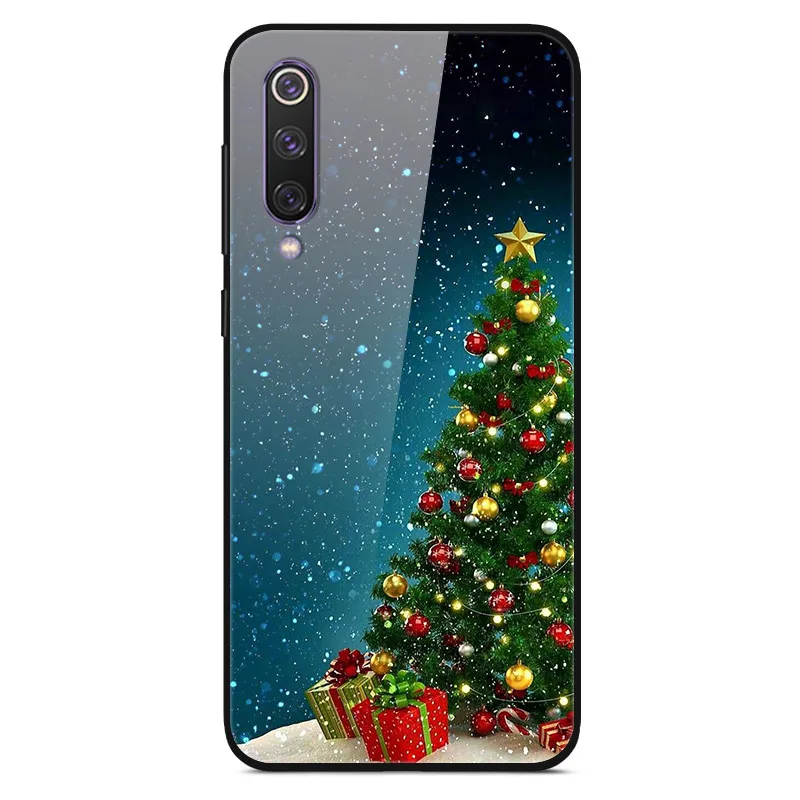 christmas 15 D для huawei Honor 7C 7A Pro Чехол, стеклянная задняя крышка, Жесткий Чехол для huawei Honor 7C чехол, модная мягкая ТПУ Рамка Honor 7 A C 5,7 - Цвет: christmas 15