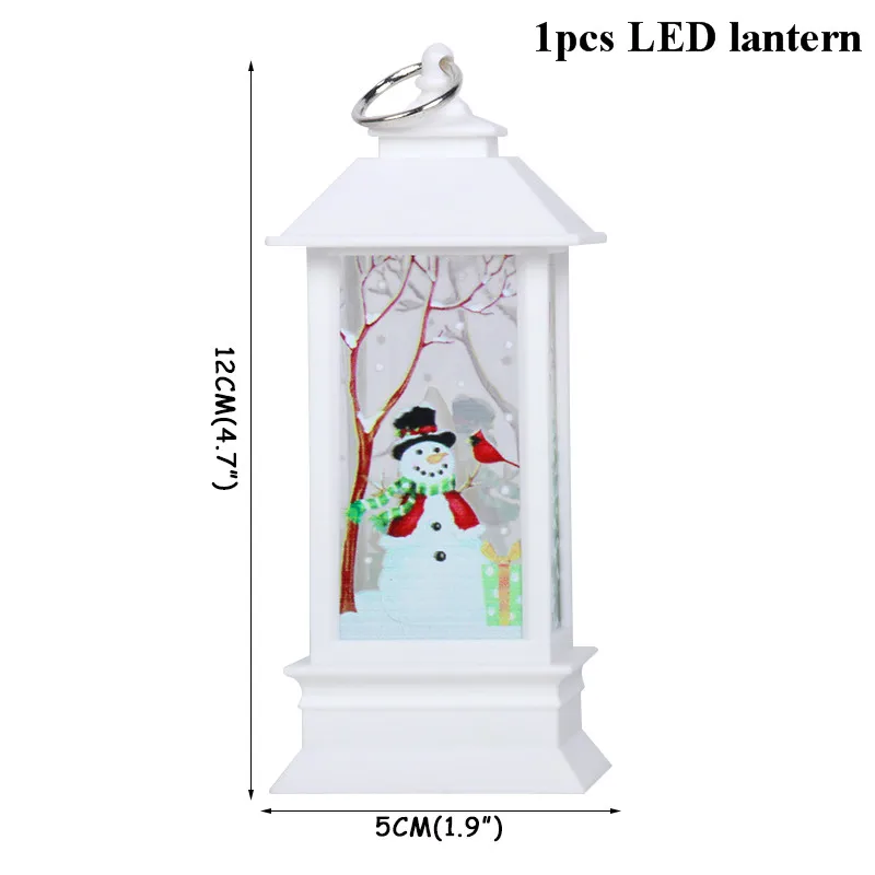 1pcs LED lantern B Веселые рождественские подарочные сумки Рождественская елка пластиковая упаковочная сумка Снежинка коробка с рождественскими конфетами новогодний спрос среди детей сумка Noel Navidad - Цвет: 1pcs LED lantern B