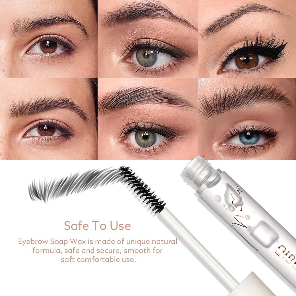 QIBEST гель для укладки бровей воск лепки мыло водостойкая долговечная 3D кисть