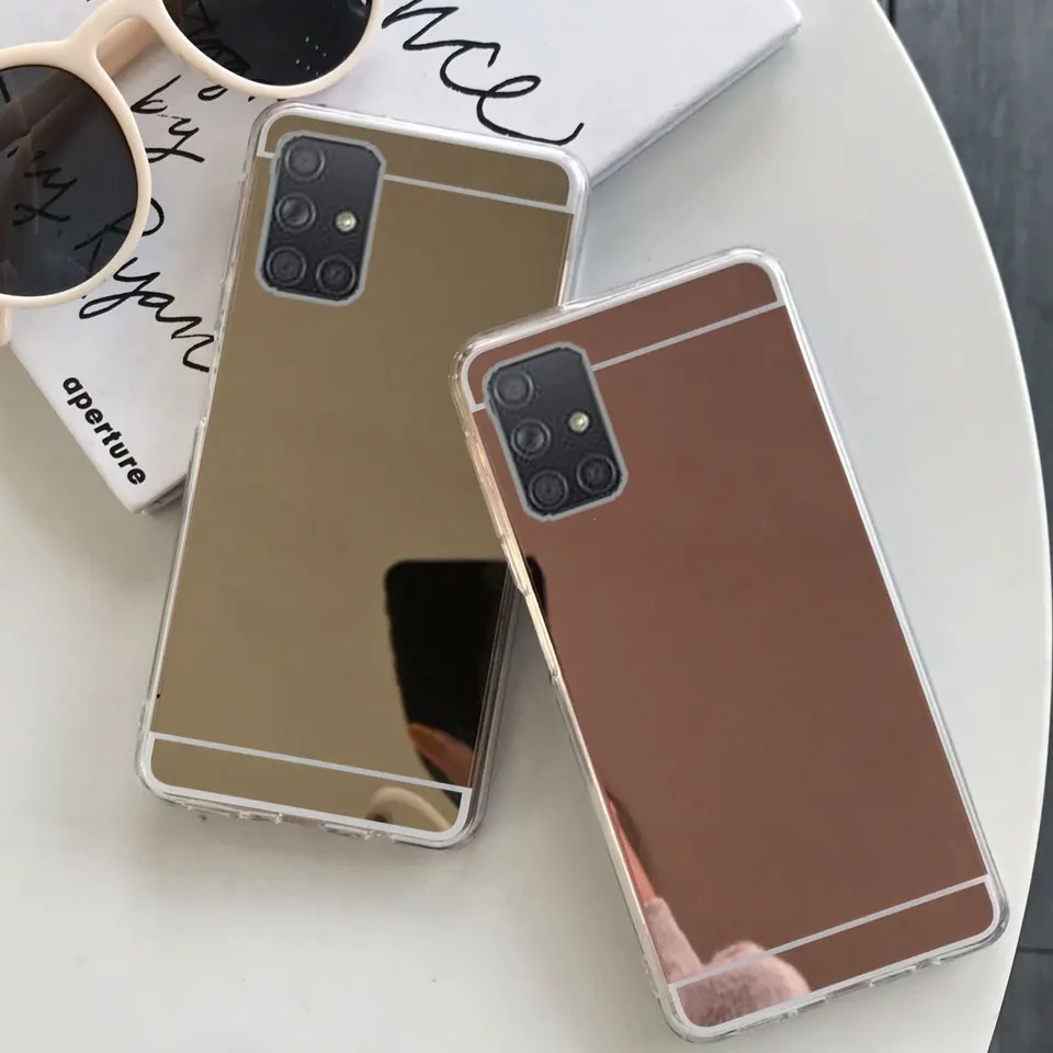 Чехол с зеркальной поверхностью для samsung Galaxy A50 A40 A30 M10 M20 S10 плюс S10E S8 S9 Note 9 8 A7 A6 A8 J4 J6