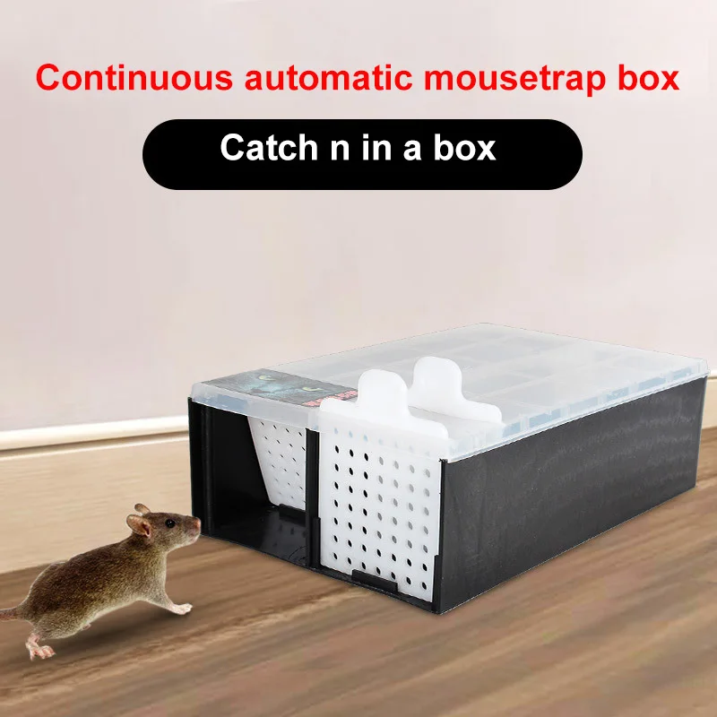 Непрерывная ловушка для мыши пластиковая кухонная клетка мышей Нетоксичная