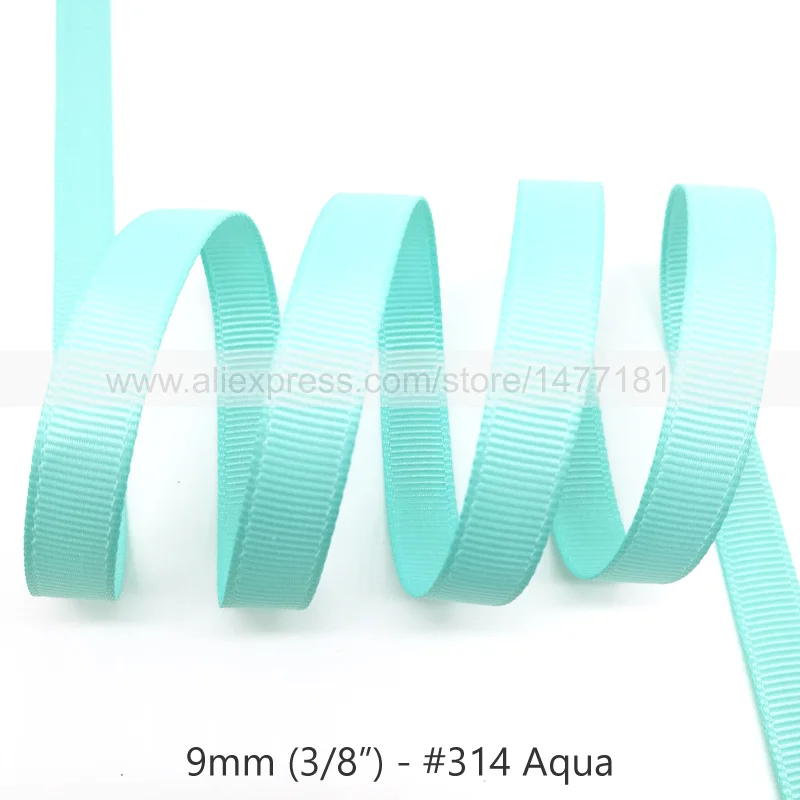 314 Aqua 20 ярдов) 3/" 9 мм корсажная лента белого, черного, розового, красного, зеленого, фиолетового цветов корсажная лента полиэстер лента для рукоделия - Цвет: 314 Aqua