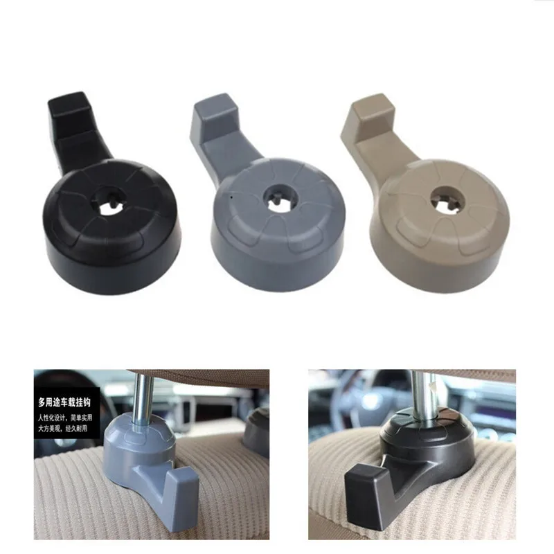 

2 Pcs Car Seat Back Hook Universal Portable Auto Accessories Interior Hanger Holder Storage For Car Bag Purse Cloth Decoration