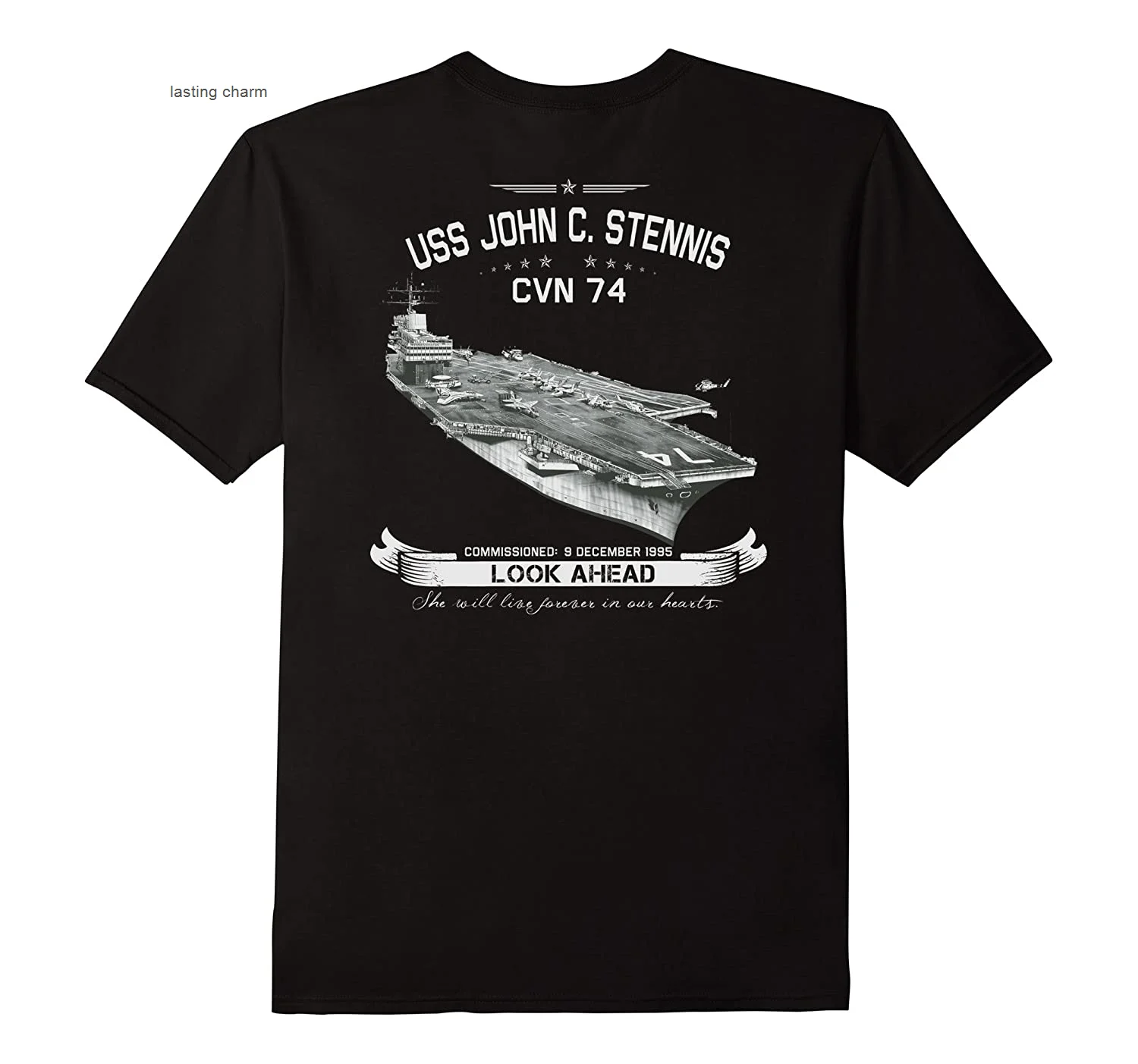 

Долговечное очарование-Джон К. Stennis (CVN-74) Flit de футболка. Летняя мужская футболка Cato O-ne Sho Mouwen, новинка