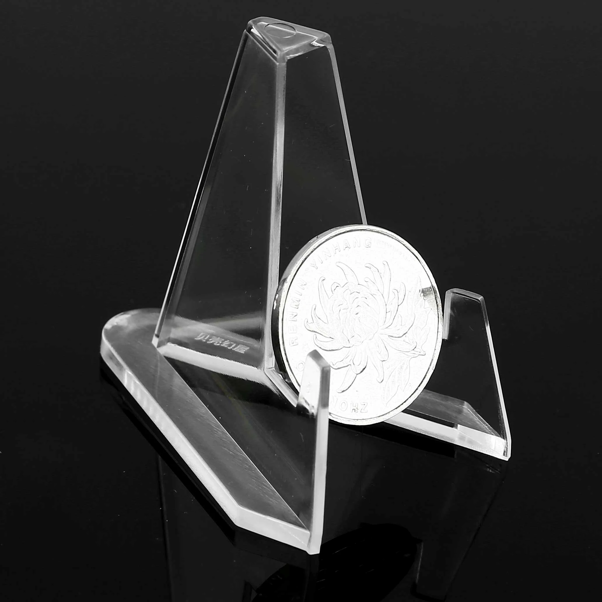 20 прозрачный акриловый мольберт мини медаль для монет витринные кронштейны дома