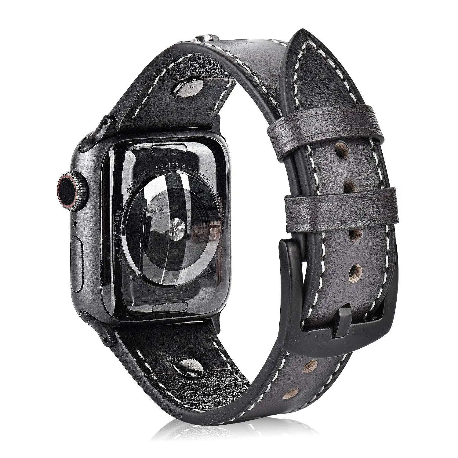 Браслеты-манжеты для Apple Watch 38 мм 42 мм 40 мм 44 мм Iwatch серии 5 4 3 2 1, кожаный браслет для мужчин и женщин