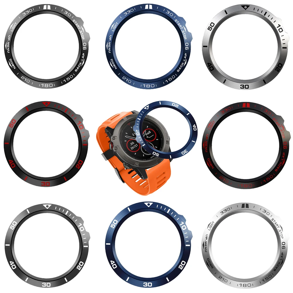 Кольцо для часов Garmin Fenix 3 / Fenix3 HR клейкий чехол аксессуары умных из нержавеющей