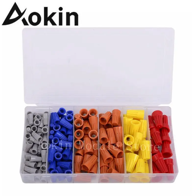 

248pcs/lot Electrical Wire Caps Colorful Wire Nuts Connectors Wire Nuts Assortment Fit For Quick Connection