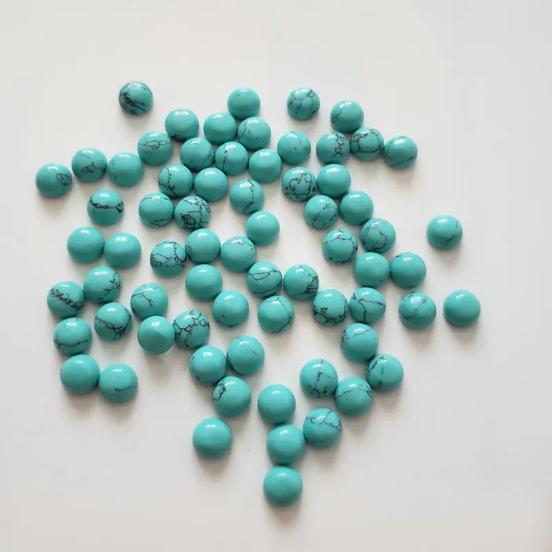 

2020 модные бусины из натурального камня 6 мм 50 шт./лот, высококачественные круглые бусины с кабошоном для колец, аксессуары для изготовления ю...