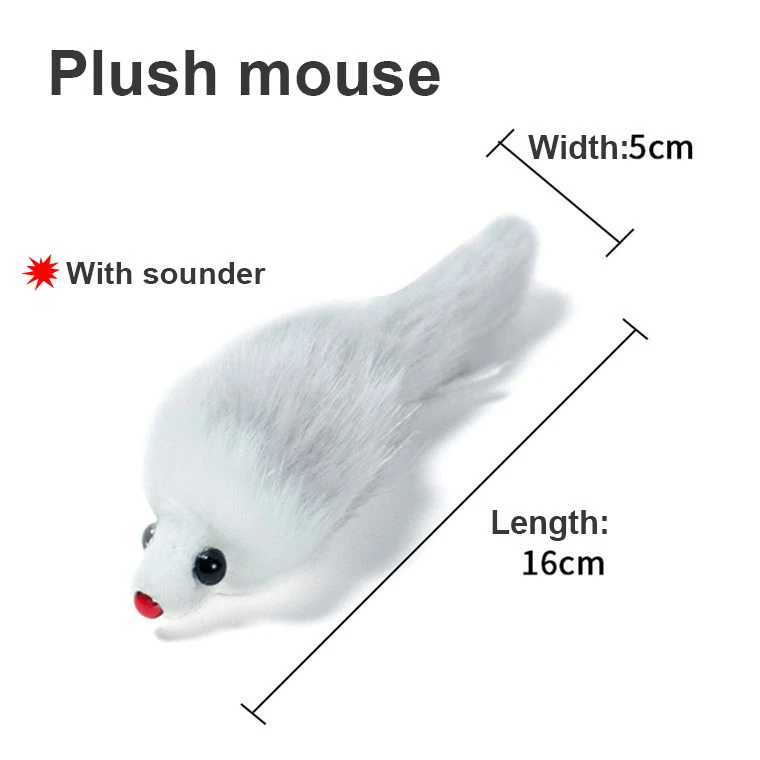 

New plush sounding big mouse cat dog voice simulation mouse toy