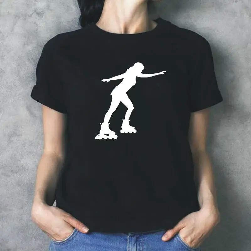 

Модная женская футболка с принтом персонажа, хипстерская черная белая футболка, женская футболка с коротким рукавом, повседневные женские ...