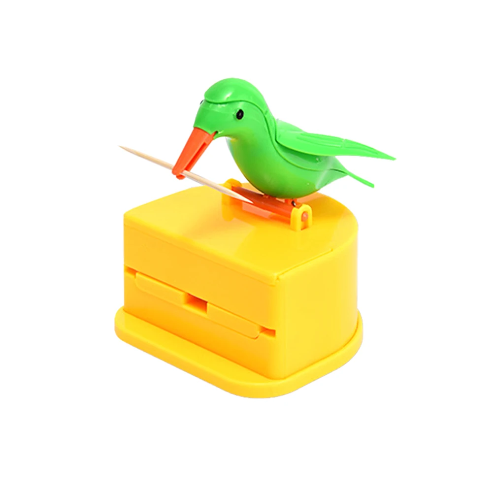 

Auto Toothpick Holder Dispenser Cute Hummingbird Toothpick Holder Container Cleaning Teeth Table Decor Toothpick Case Gift