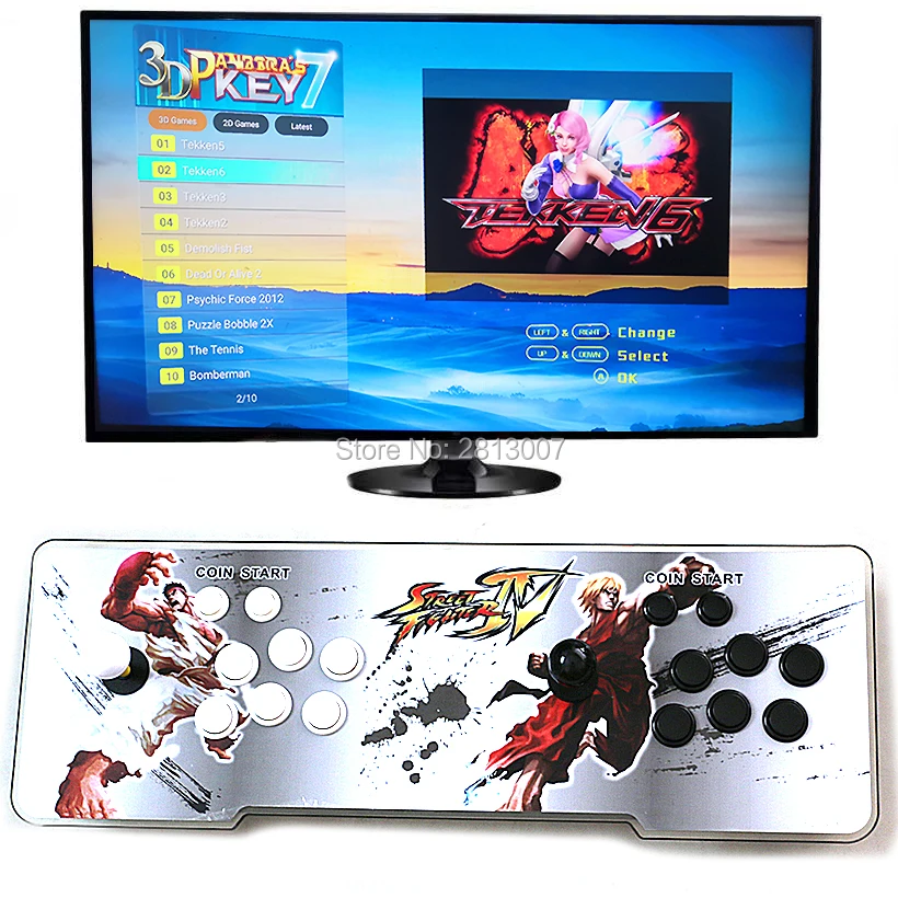 3D Pandora key 7 2650 в 1 аркадная игровая консоль 1920x1080 Full HD 2 игрока аркадная машина Поддержка TF карты, чтобы добавить больше игр - Цвет: D