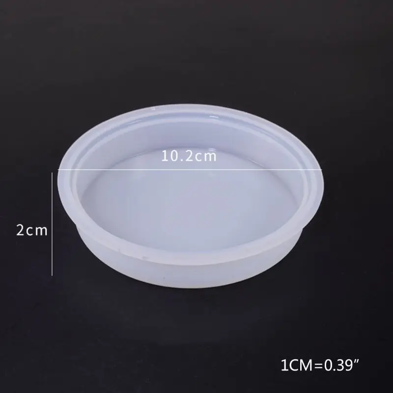 

Crystal Epoxy Resin Mold Round Ornament Base Casting Silicone Mould Handmade DIY