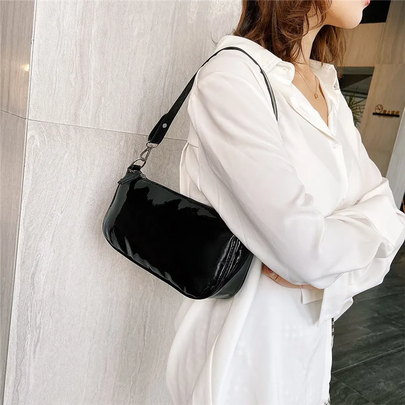 Женская сумка через плечо из пу кожи на молнии|Сумки с ручками| |