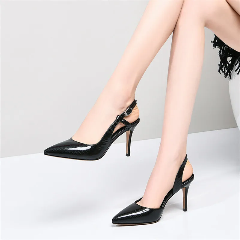 Туфли Meotina женские из натуральной кожи туфли на очень высоком каблуке