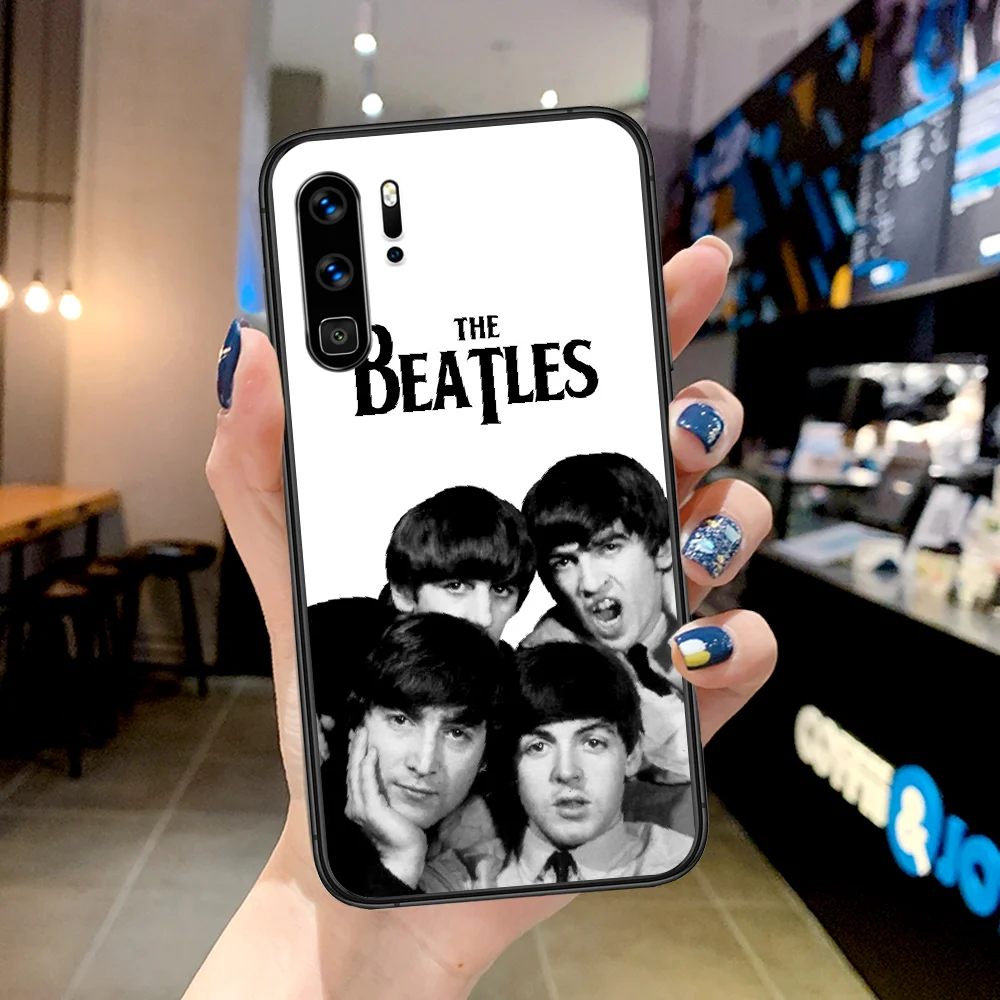 

Beatle Rock Band Phone Case For Huawei P Mate Smart 10 20 30 40 Lite Z 2019 Pro black Waterproof Tpu Coque Painting Cover Trend