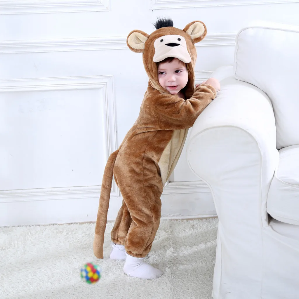 Детская одежда для костюмированной вечеринки с изображением животных зимняя