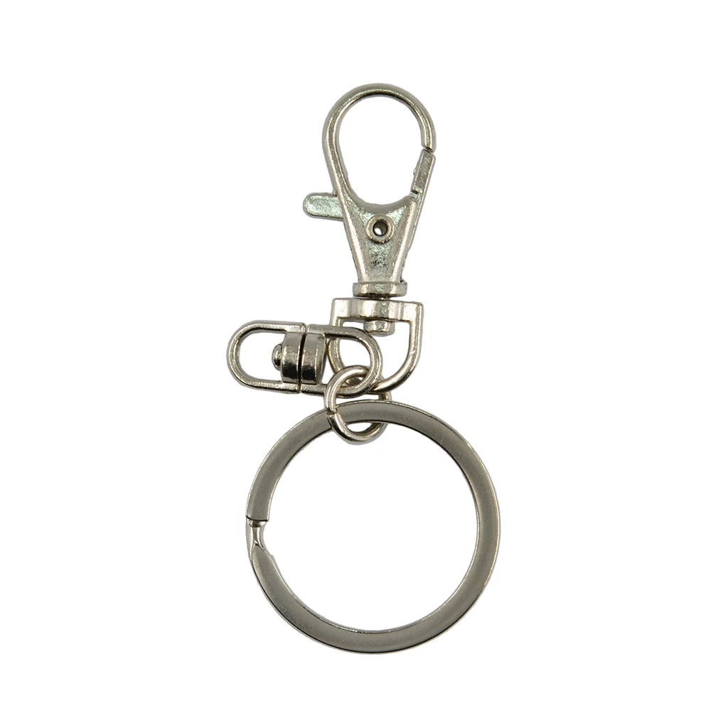 10pcs DIY Silver Lobster Clasps Swivel Trigger Clips Snap Hooks Bag Key Ring | Украшения и аксессуары