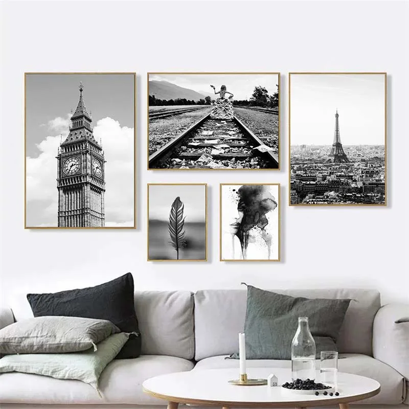 

Llama In A Taxi Canvas Painting Prints and Posters Vintage Black White Print New York City Wall Art Pictures Home Decor Cuadros