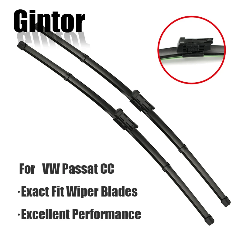 Автомобильные щетки стеклоочистителя GINTOR для Volkswagen Passat CC 2008 2009 2010 2011 2012 2013 2014 из
