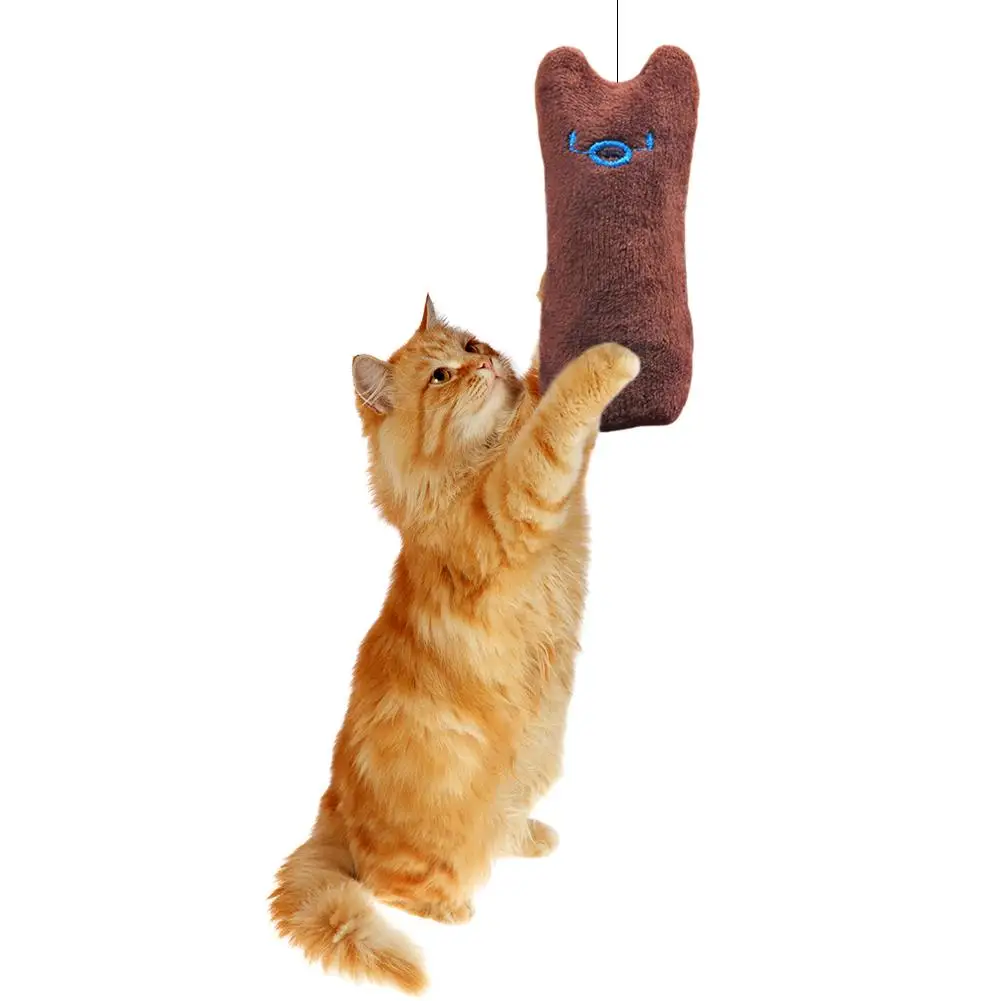 Hot Sale Cat Toys Not Easy to Damage Catnip Interactive Thumb Plush Teeth Grinding Bite Mint Pillow Supplies | Дом и сад