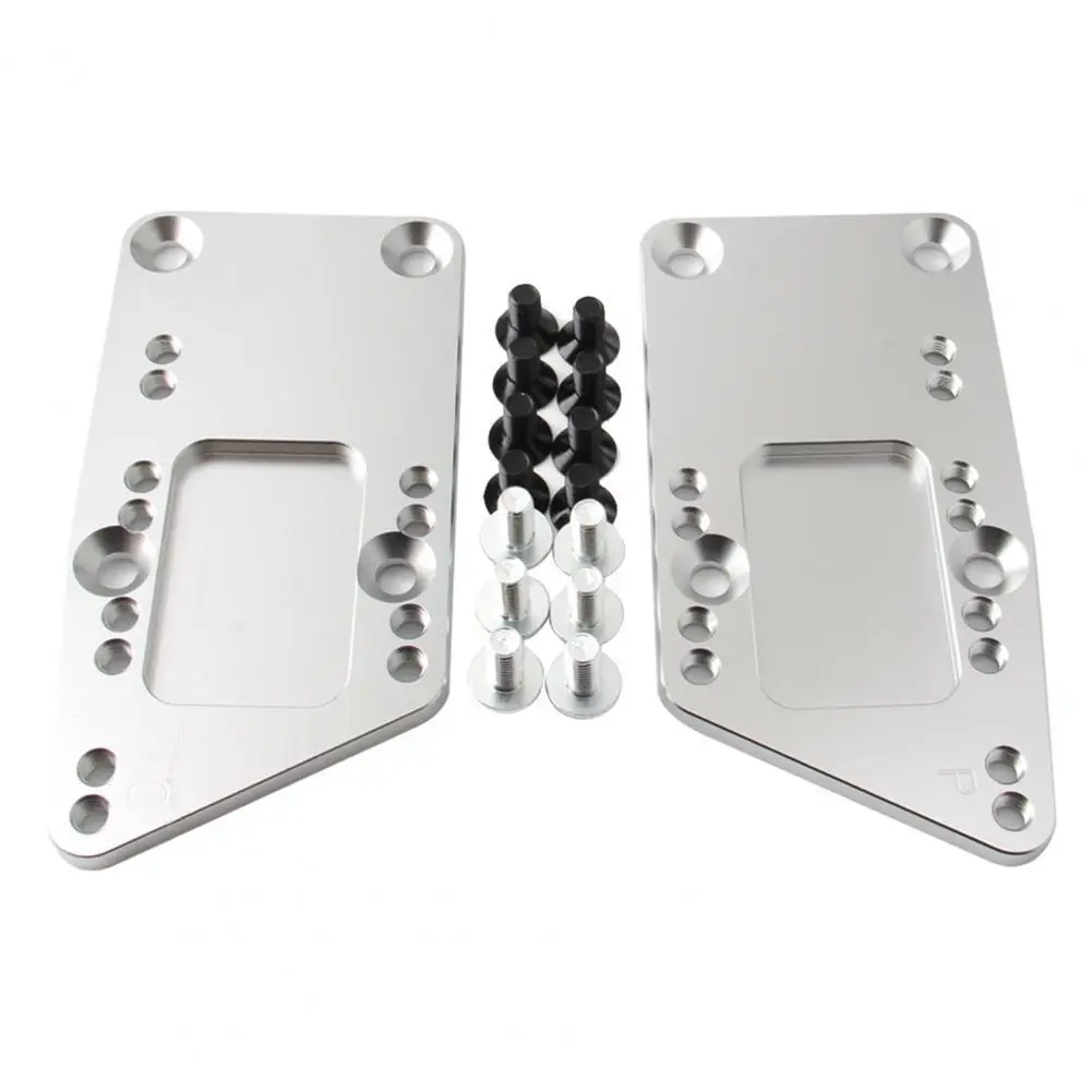 

2Pcs Professional LS Engine Mounts High Strength Stable Aluminium Alloy Sturdy Wear-resistant Motor Adapter Plates for Chevy