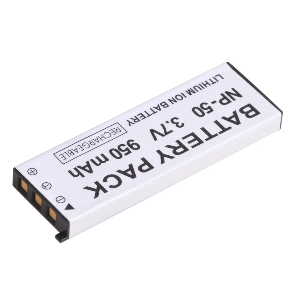 2 шт 950 мАч Высокая емкость NP-50 NP 50 батарея + светодиодный USB зарядное устройство