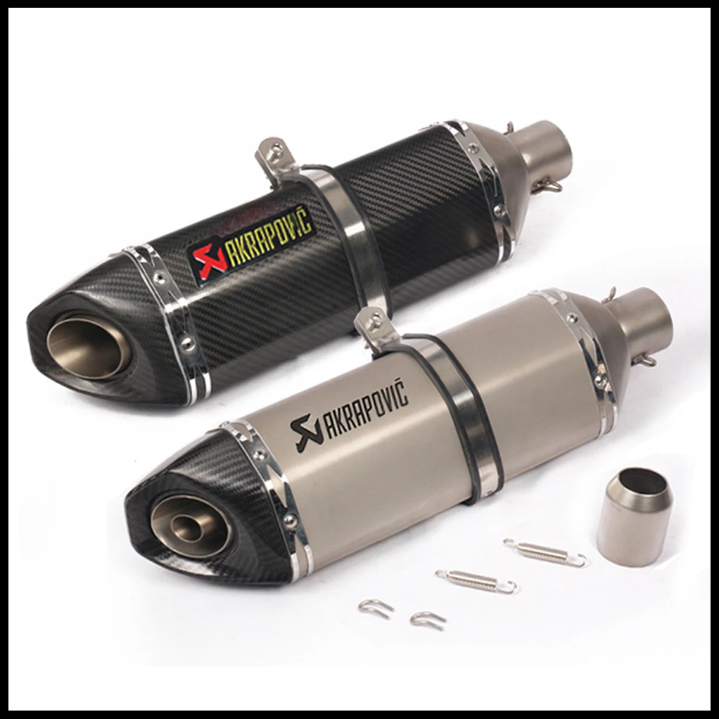 Универсальный мотоцикл Akrapovic выхлопной модифицированный глушитель для KAWASAKI ZX-6R Ninja 400 GSR600 FZ6 MT07 R3 RC 390 ATV Dirt Pit Bike
