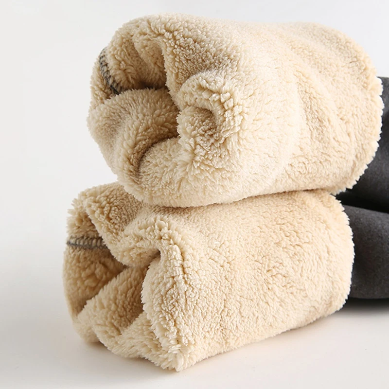 

Women's Winter Warm Leggings Super-thick High Stretch Lamb Cashmere Leggins High Waist Skinny Trousers