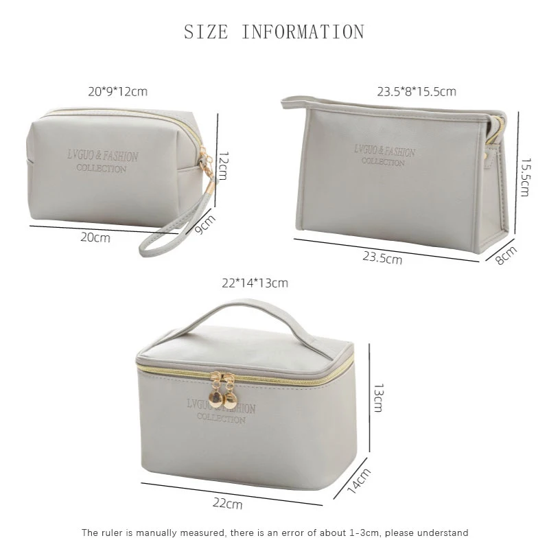 Женская дорожная винтажная косметичка с мягкой поверхностью чехол для