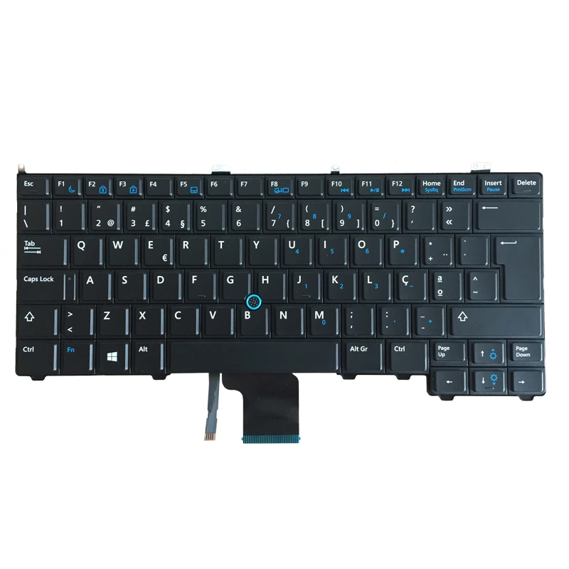 Португальская Клавиатура для ноутбука Dell Latitude E7440 E7240 черный 0JYFTN ноутбук клавиатура po