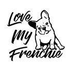 Love My French IE French Bulldog стикер на машину с собакой Автомобили Мотоциклы внешние аксессуары оконный бампер виниловая наклейка