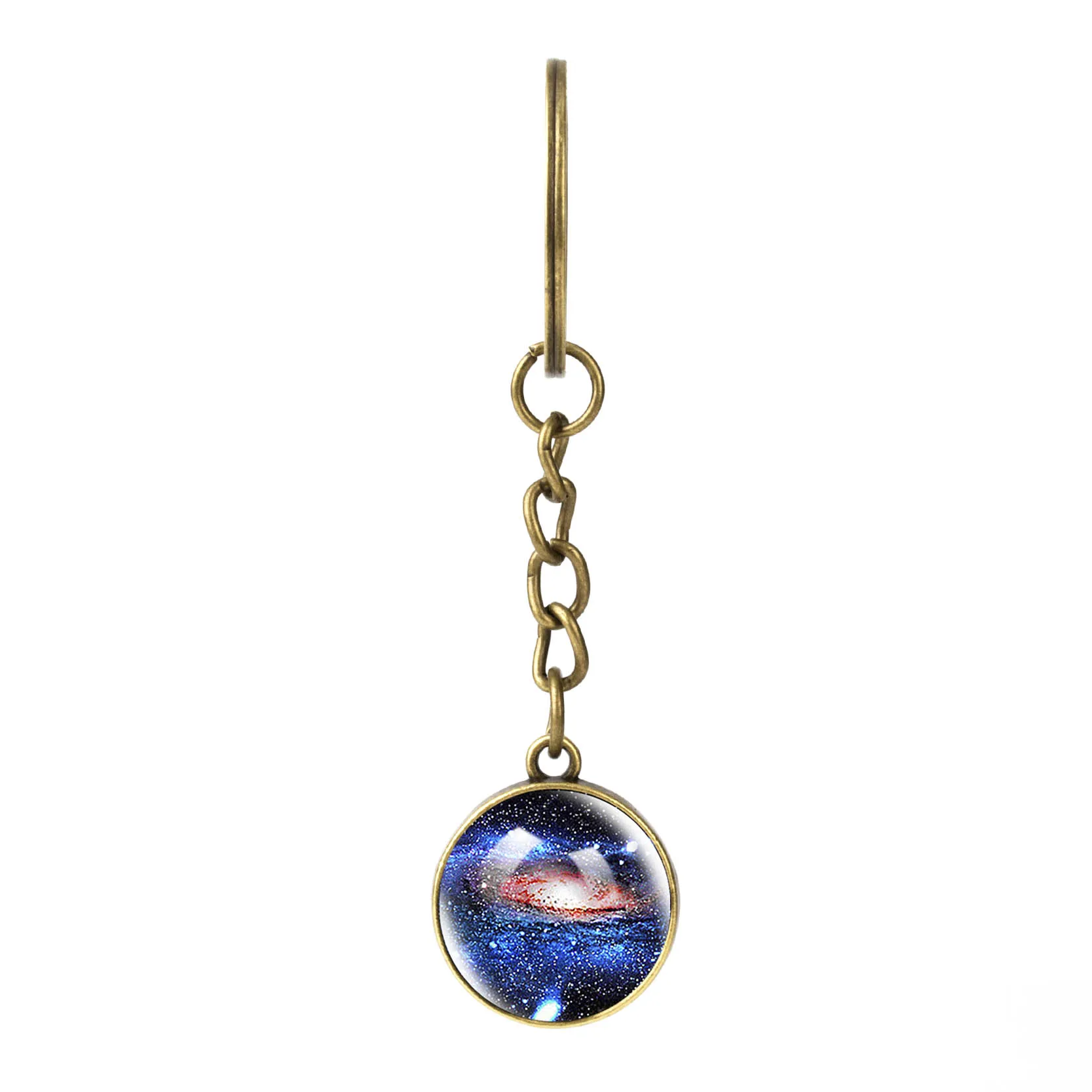 2019 брелок для автомобиля Galaxy Nebula Universe Charm двухсторонний стеклянный шар мужчин и