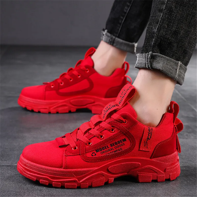 Всесезонная Новая модная дышащая парусиновая обувь в Корейском стиле