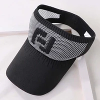 the latest empty top naked sun hats for men women outdoor solid color cotton all match baseball sports shade tennis cap s47