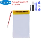 Аккумулятор для электронной книги, 3,7 в, 1500 мА  ч, для картриджа PocketBook 611
