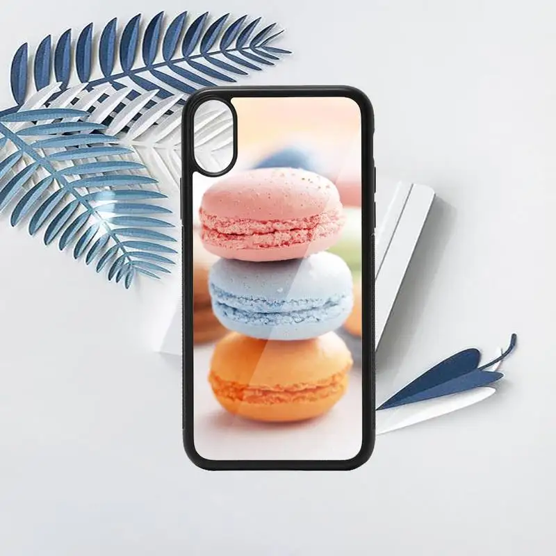 

Dessert ice cream Macaron Food Phone Case TPU For iPhone X XR XS 11 12 mini Pro MAX 6 6S 7 8 Plus SE 2020