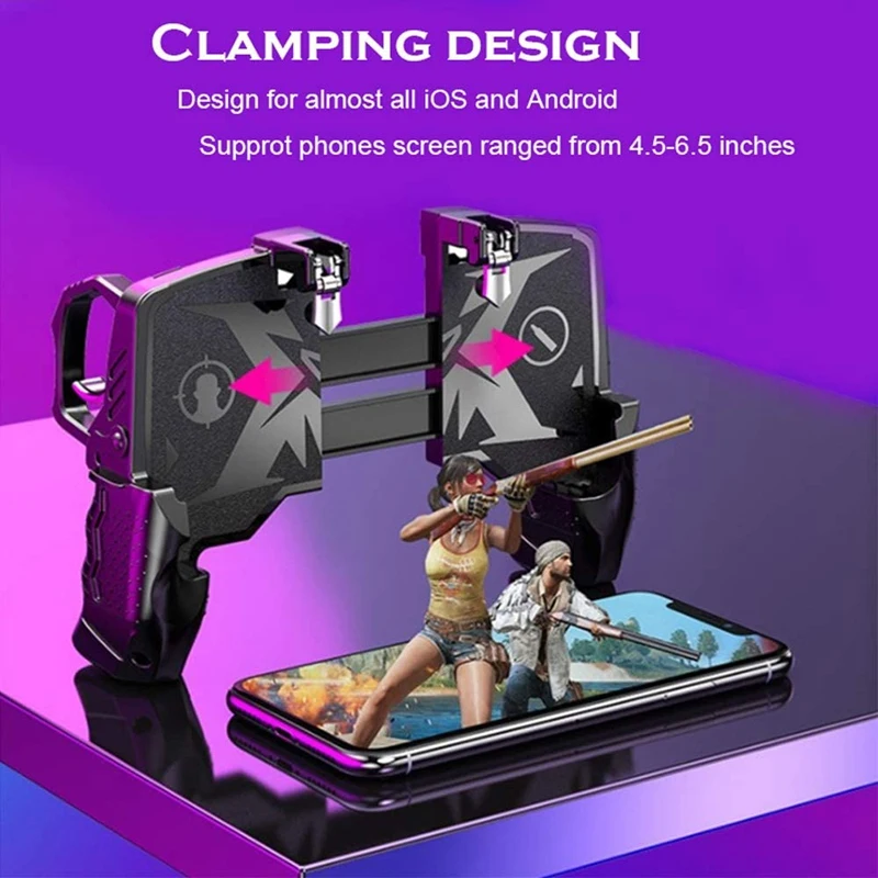 Mobile Game Controller for PUBG/Call of Duty Buttons L1R1 Shooter Joystick Gamepad iPhone &amp Android Phone | Электроника