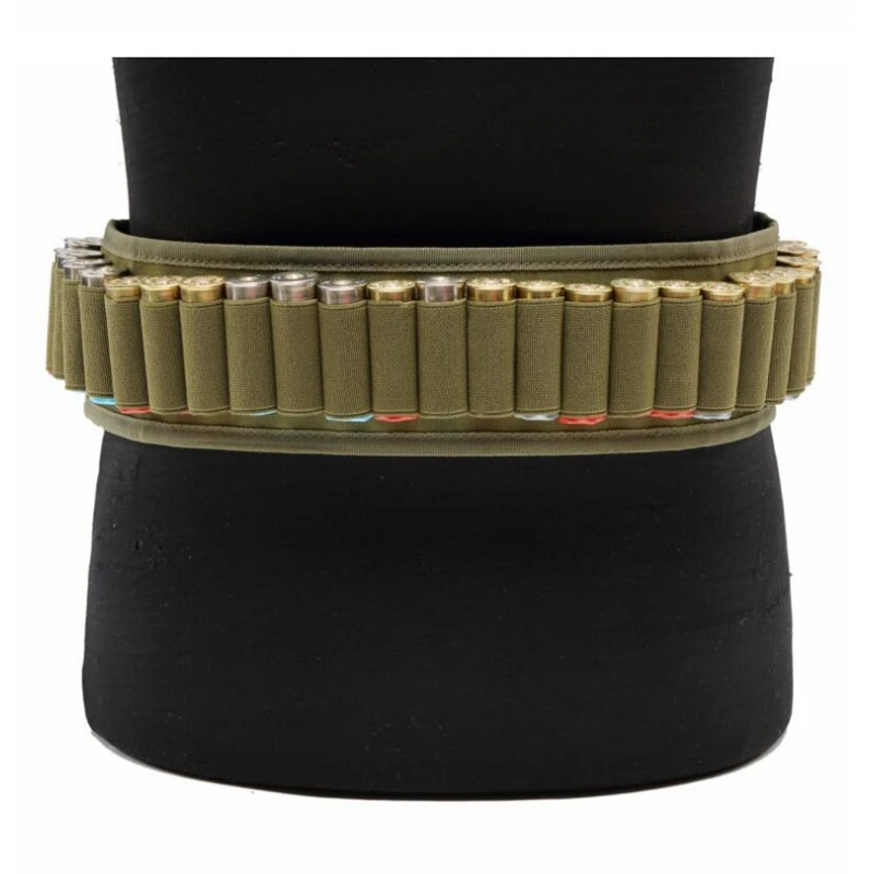 

Tactical 30 Rounds Ammo Shell Holder Belt 12 Gauge Shell Bandolier Cartridge Holster Magazine Pouch Airsoft Hunting Accessories