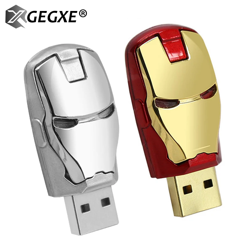 USB флеш накопитель металлический 4 ГБ 8 16 32 USB2.0 Флешка мстители флешка ноутбук|USB