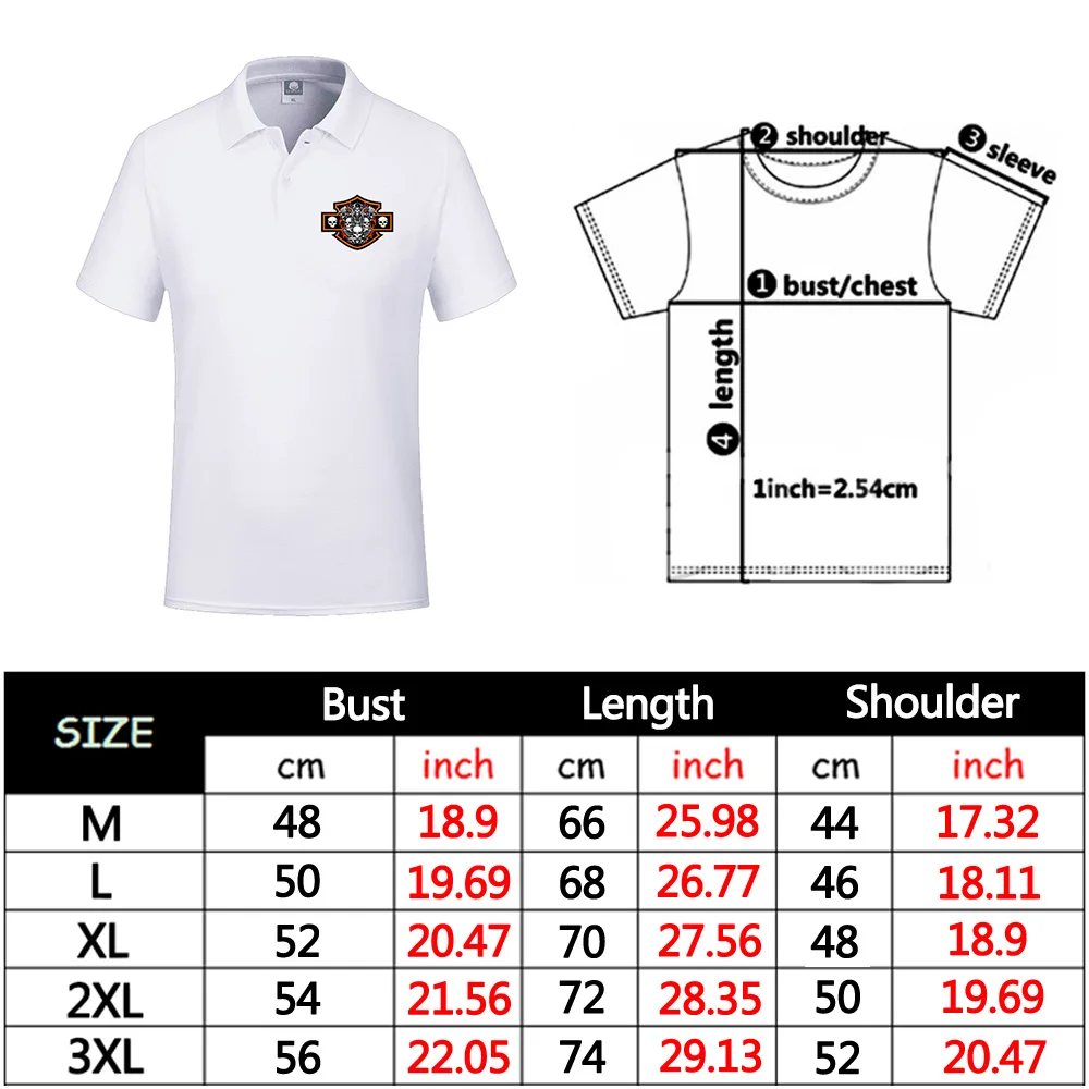 

Motorcycle Cotton Short Sleeve Fashion Slim Casual T-Shirt Men Polo Shirt For Harley Davidson Motorcycle Polo Shirt
