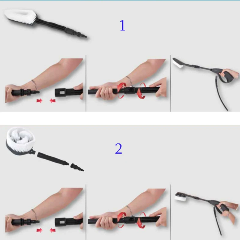 мойка высокого давления Вращающаяся круглая щетка для очистки воды жесткая